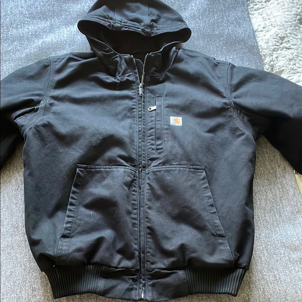 Carhartt Men's Black Hooded Jacket